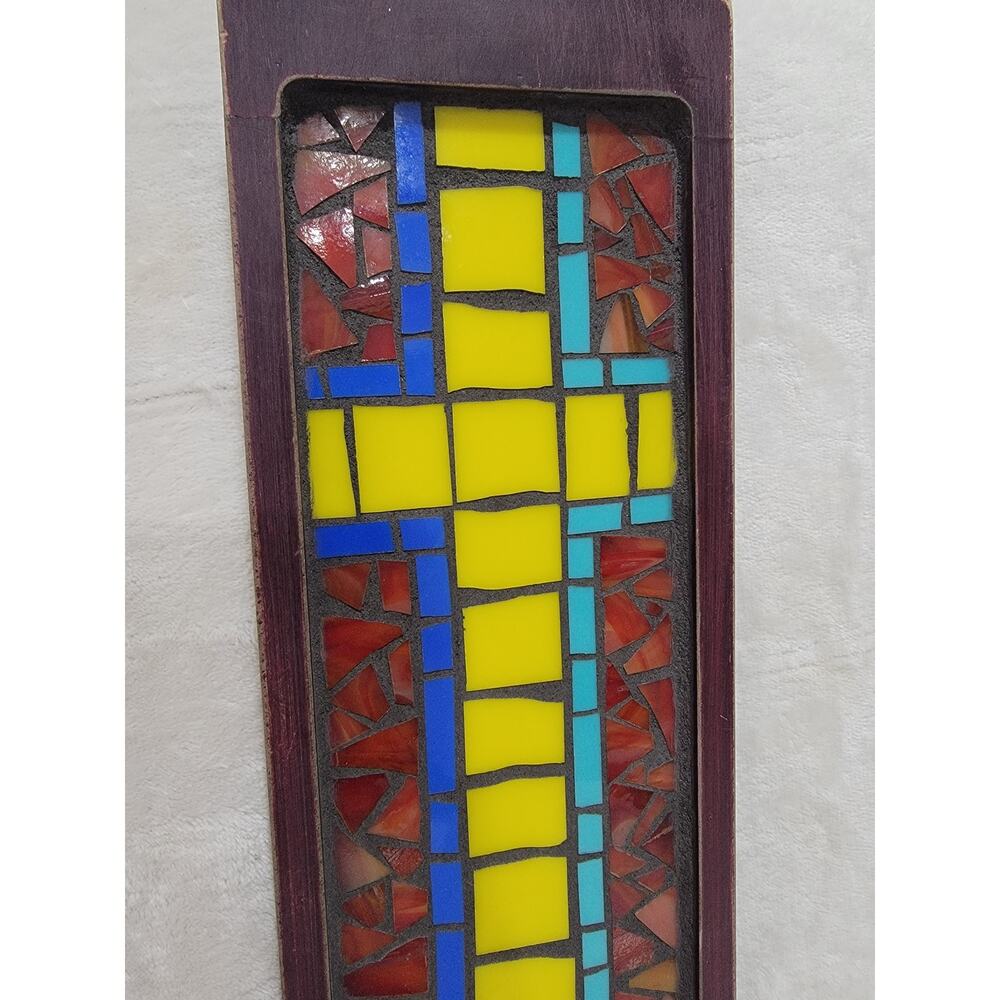 Handcrafted Mosaic Cross Sign Wall Table Decor - Picture 2 of 4